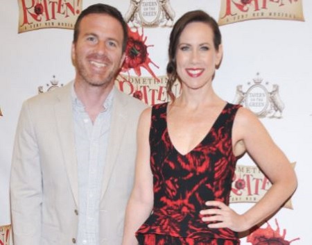Justin Hagan and Miriam Shor attended 'Something Rotten!' Broadway Opening Night at St. James Theatre 